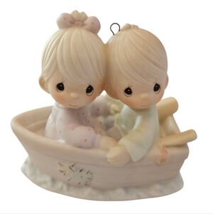 Precious Moments Friends Never Drift Apart Ornament 1990 Vintage 522937